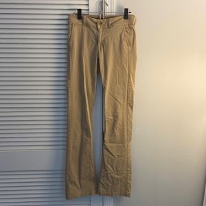 American Eagle khaki flare pants